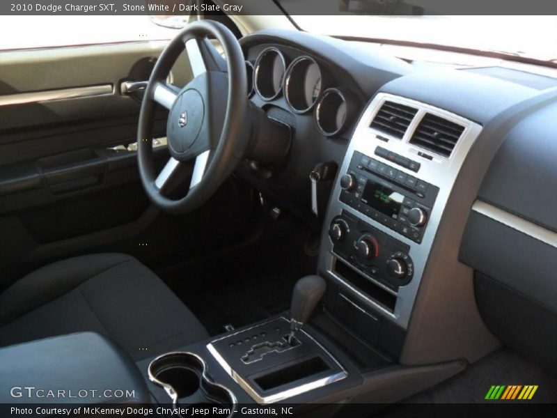 Stone White / Dark Slate Gray 2010 Dodge Charger SXT