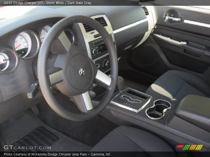 Stone White / Dark Slate Gray 2010 Dodge Charger SXT