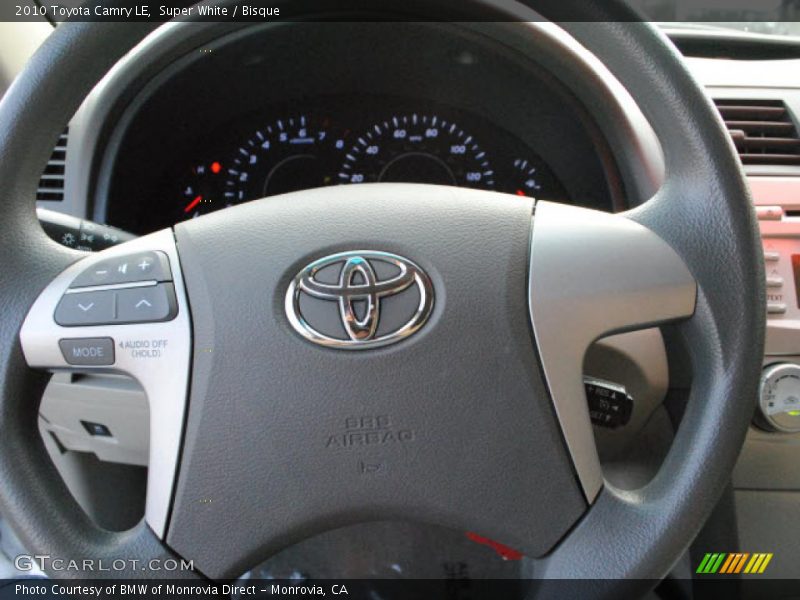Super White / Bisque 2010 Toyota Camry LE