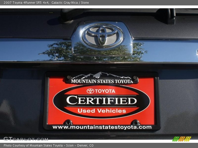 Galactic Gray Mica / Stone 2007 Toyota 4Runner SR5 4x4