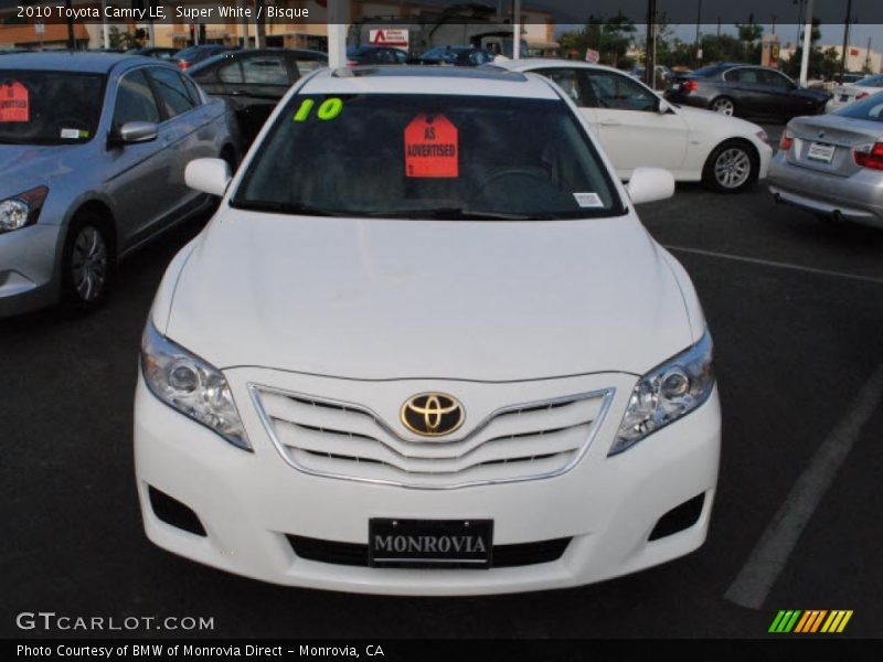Super White / Bisque 2010 Toyota Camry LE