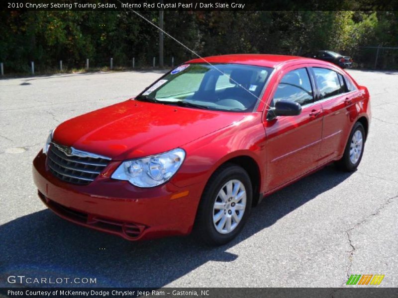 Inferno Red Crystal Pearl / Dark Slate Gray 2010 Chrysler Sebring Touring Sedan