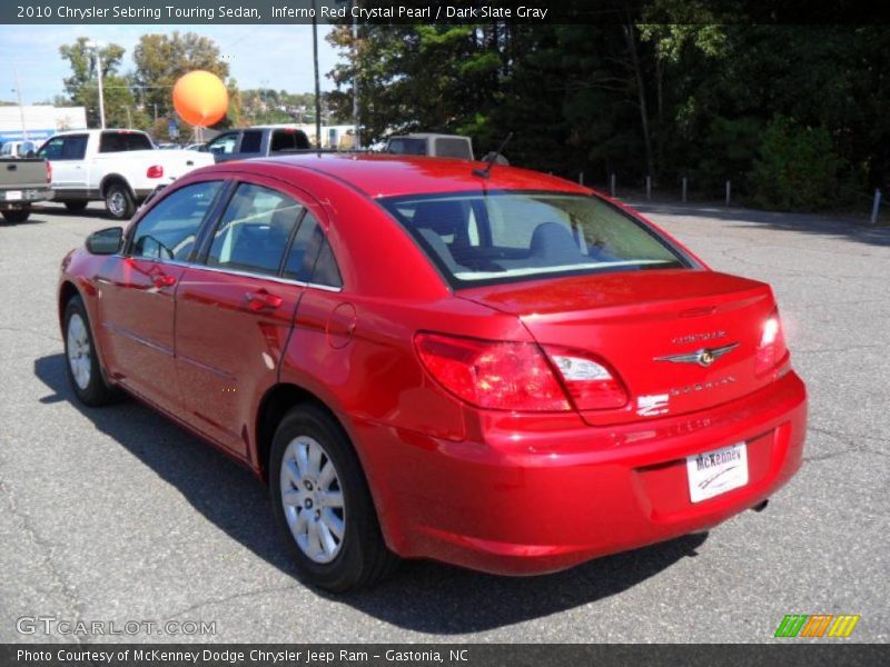 Inferno Red Crystal Pearl / Dark Slate Gray 2010 Chrysler Sebring Touring Sedan