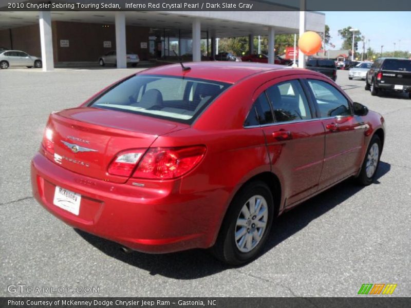 Inferno Red Crystal Pearl / Dark Slate Gray 2010 Chrysler Sebring Touring Sedan