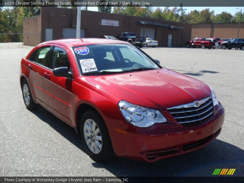 Inferno Red Crystal Pearl / Dark Slate Gray 2010 Chrysler Sebring Touring Sedan