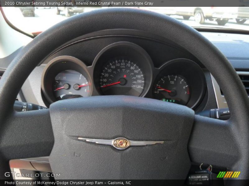 Inferno Red Crystal Pearl / Dark Slate Gray 2010 Chrysler Sebring Touring Sedan