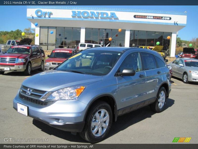 Glacier Blue Metallic / Gray 2011 Honda CR-V SE
