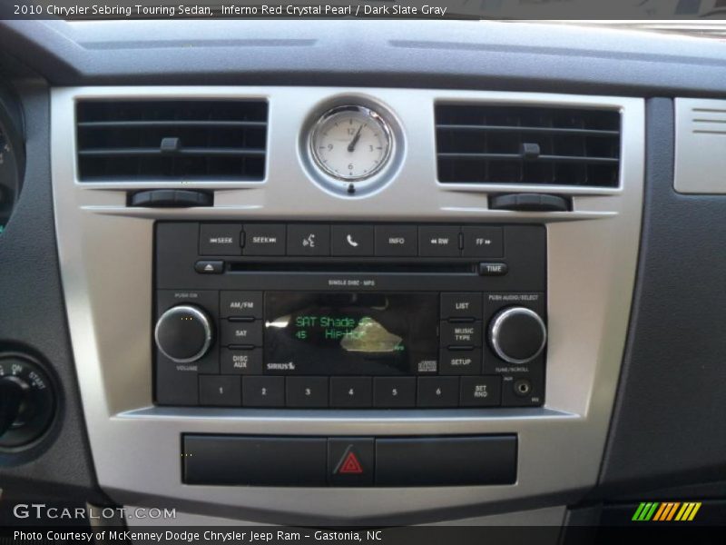 Inferno Red Crystal Pearl / Dark Slate Gray 2010 Chrysler Sebring Touring Sedan