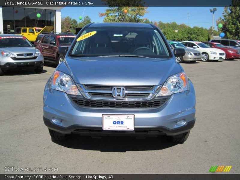 Glacier Blue Metallic / Gray 2011 Honda CR-V SE