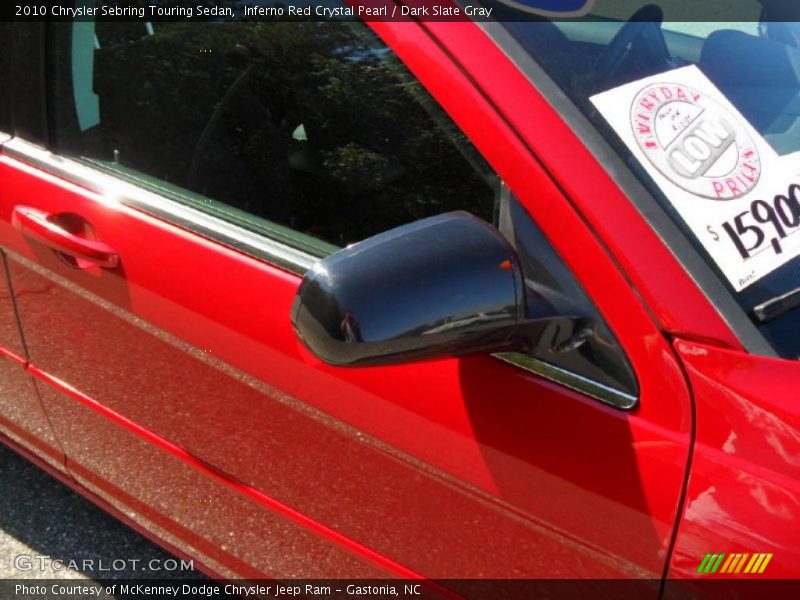 Inferno Red Crystal Pearl / Dark Slate Gray 2010 Chrysler Sebring Touring Sedan
