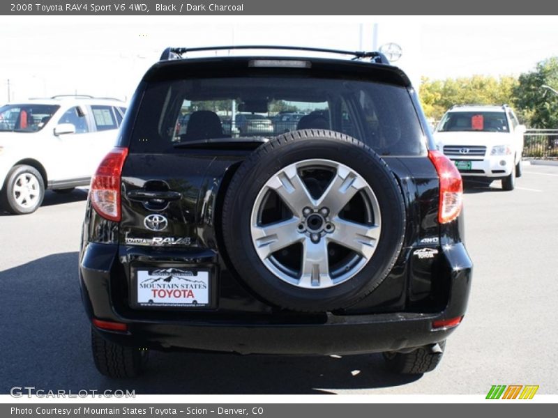 Black / Dark Charcoal 2008 Toyota RAV4 Sport V6 4WD