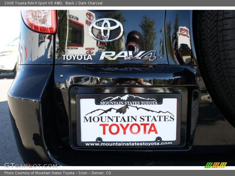 Black / Dark Charcoal 2008 Toyota RAV4 Sport V6 4WD