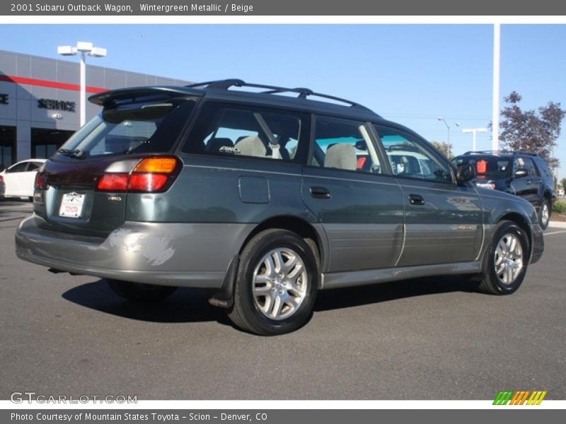 Wintergreen Metallic / Beige 2001 Subaru Outback Wagon