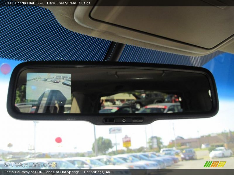 Dark Cherry Pearl / Beige 2011 Honda Pilot EX-L