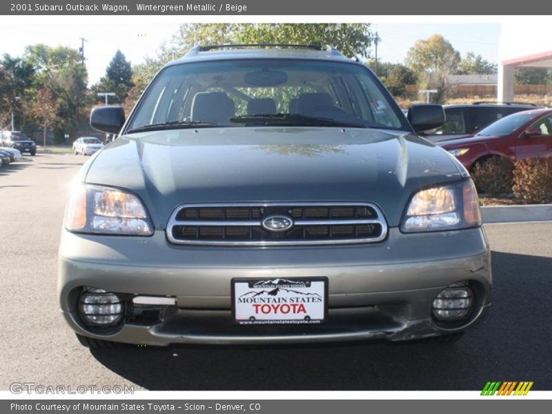 Wintergreen Metallic / Beige 2001 Subaru Outback Wagon