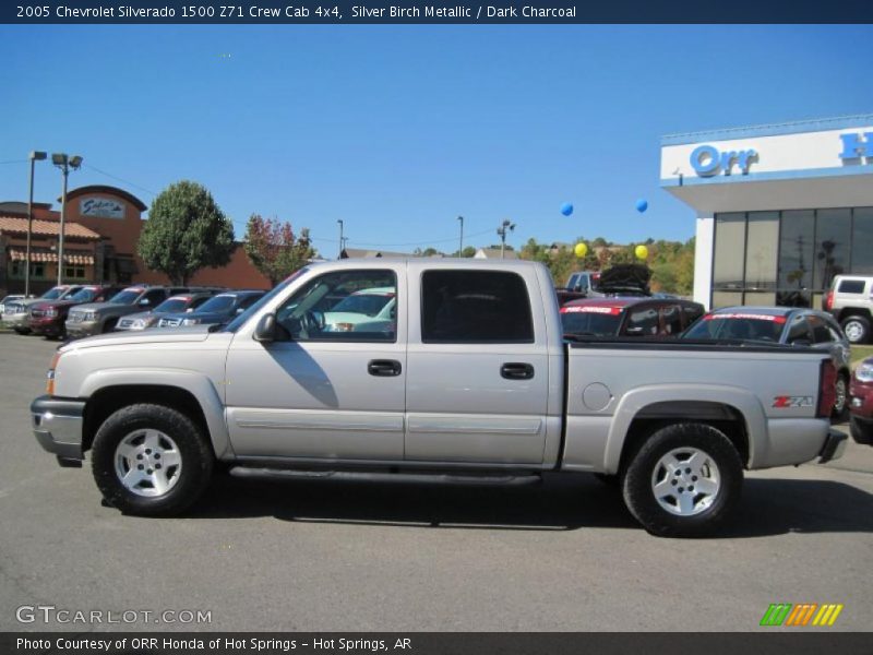 Silver Birch Metallic / Dark Charcoal 2005 Chevrolet Silverado 1500 Z71 Crew Cab 4x4