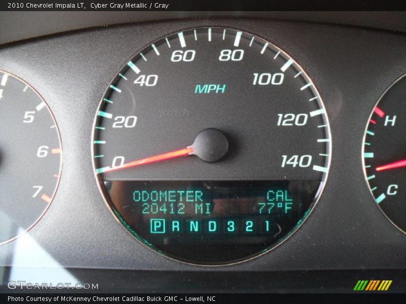 Cyber Gray Metallic / Gray 2010 Chevrolet Impala LT