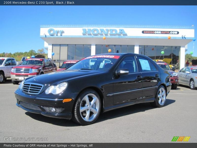 Black / Black 2006 Mercedes-Benz C 230 Sport