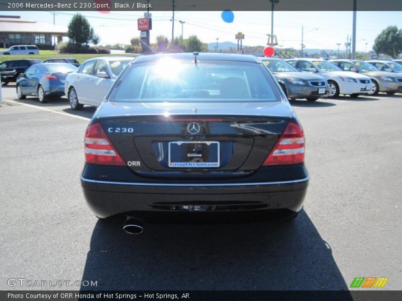 Black / Black 2006 Mercedes-Benz C 230 Sport