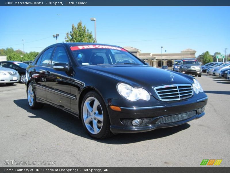 Black / Black 2006 Mercedes-Benz C 230 Sport