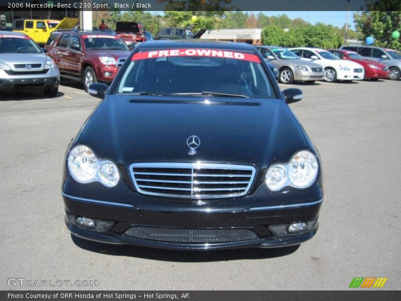 Black / Black 2006 Mercedes-Benz C 230 Sport