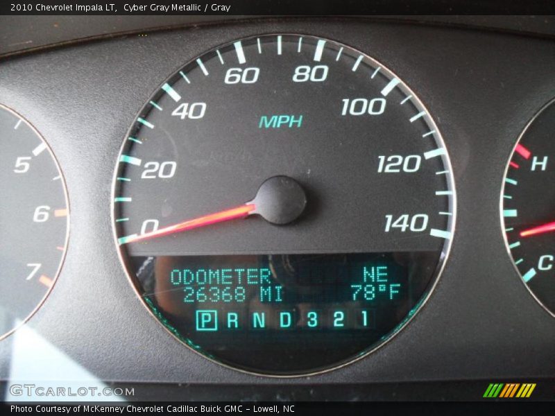 Cyber Gray Metallic / Gray 2010 Chevrolet Impala LT