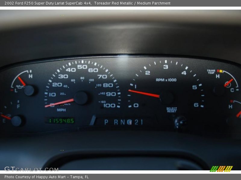  2002 F250 Super Duty Lariat SuperCab 4x4 Lariat SuperCab 4x4 Gauges