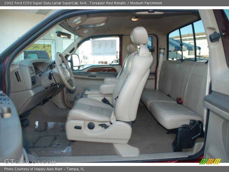  2002 F250 Super Duty Lariat SuperCab 4x4 Medium Parchment Interior