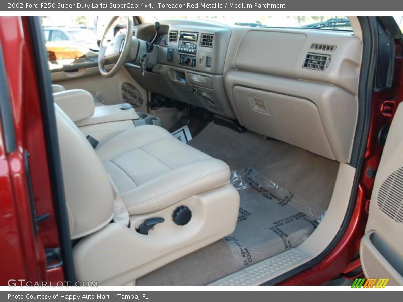  2002 F250 Super Duty Lariat SuperCab 4x4 Medium Parchment Interior