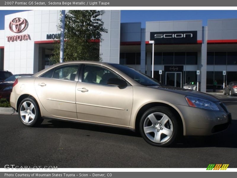 Sedona Beige Metallic / Light Taupe 2007 Pontiac G6 Sedan