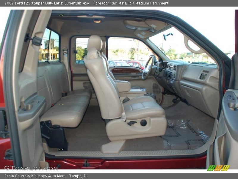  2002 F250 Super Duty Lariat SuperCab 4x4 Medium Parchment Interior