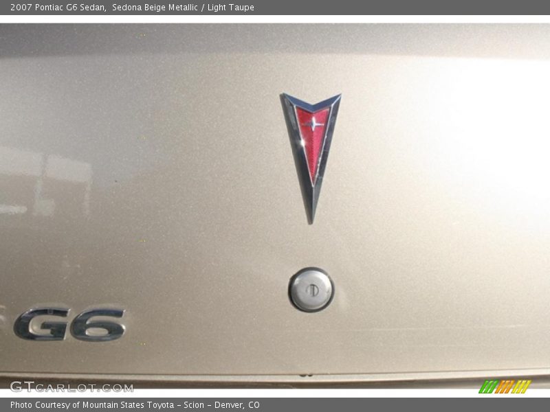 Sedona Beige Metallic / Light Taupe 2007 Pontiac G6 Sedan