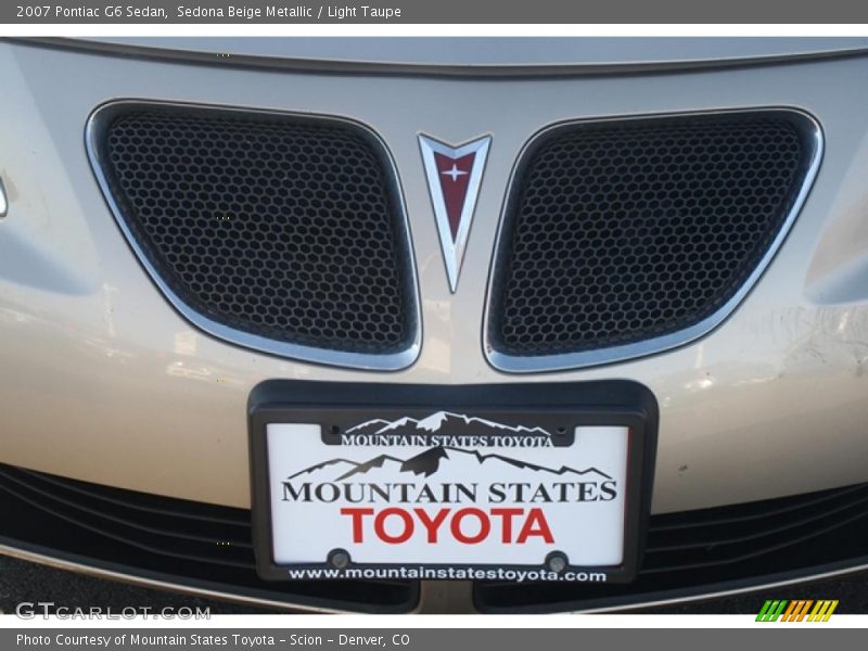Sedona Beige Metallic / Light Taupe 2007 Pontiac G6 Sedan