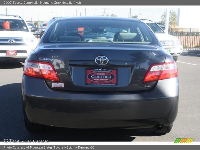 Magnetic Gray Metallic / Ash 2007 Toyota Camry LE