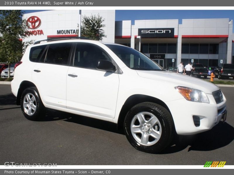Super White / Ash Gray 2010 Toyota RAV4 I4 4WD