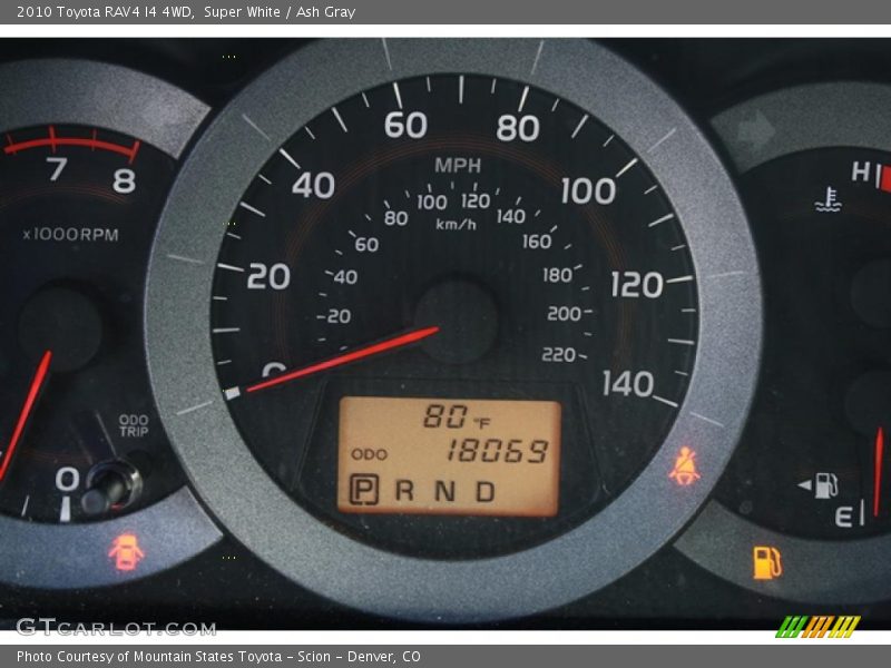 Super White / Ash Gray 2010 Toyota RAV4 I4 4WD