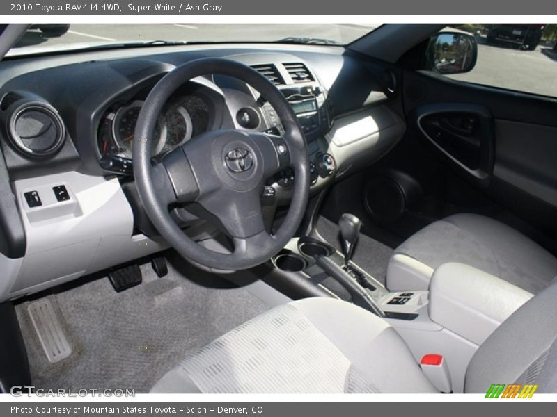 Super White / Ash Gray 2010 Toyota RAV4 I4 4WD