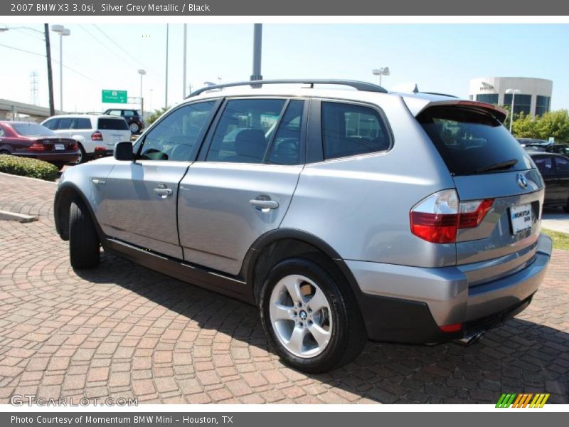 Silver Grey Metallic / Black 2007 BMW X3 3.0si