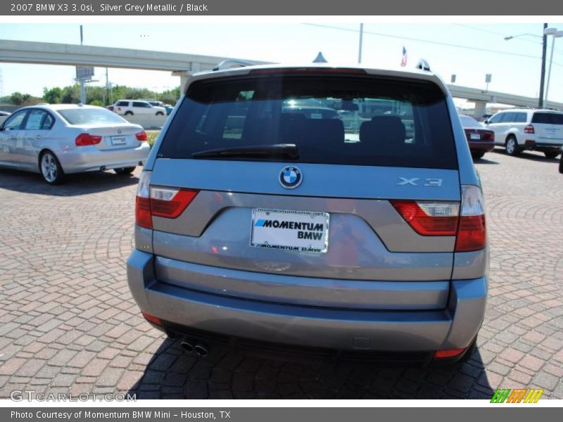 Silver Grey Metallic / Black 2007 BMW X3 3.0si