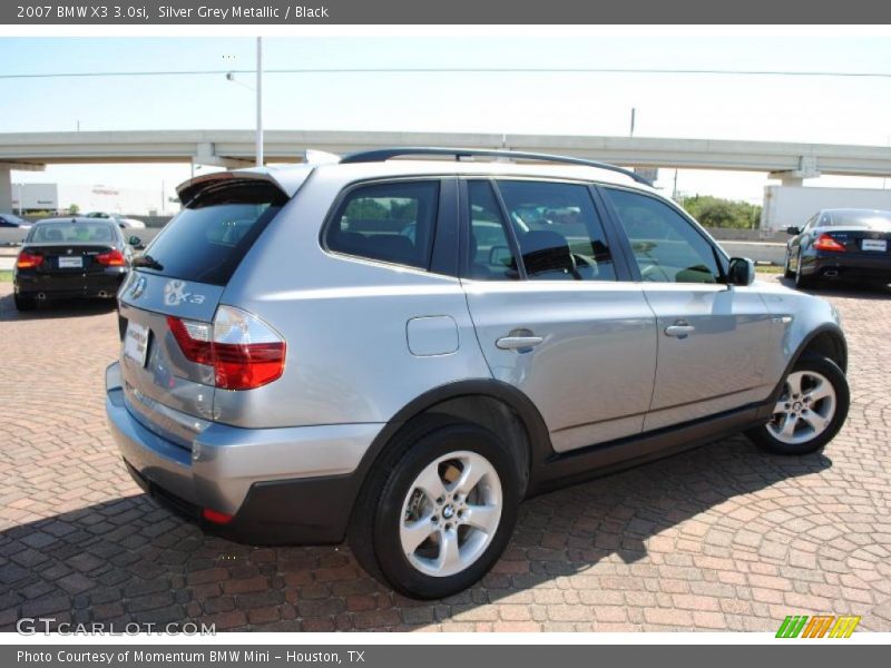 Silver Grey Metallic / Black 2007 BMW X3 3.0si