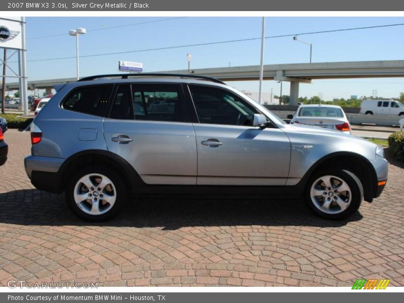 Silver Grey Metallic / Black 2007 BMW X3 3.0si