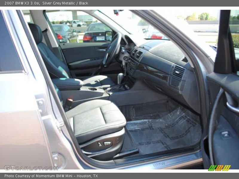 Silver Grey Metallic / Black 2007 BMW X3 3.0si