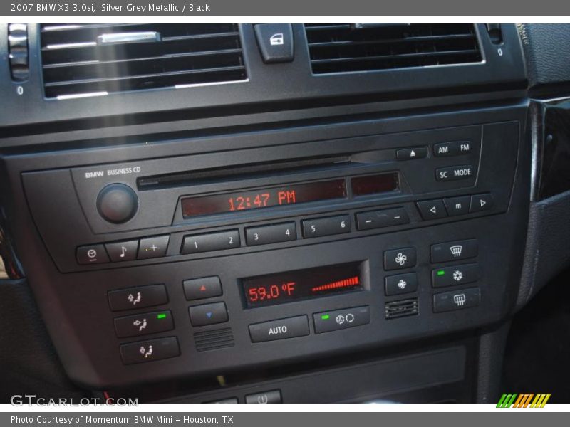 Silver Grey Metallic / Black 2007 BMW X3 3.0si