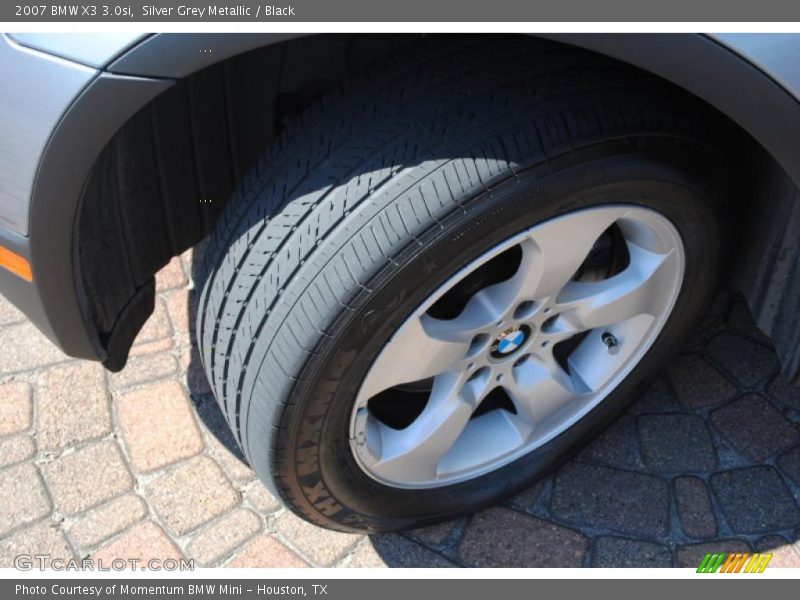 Silver Grey Metallic / Black 2007 BMW X3 3.0si