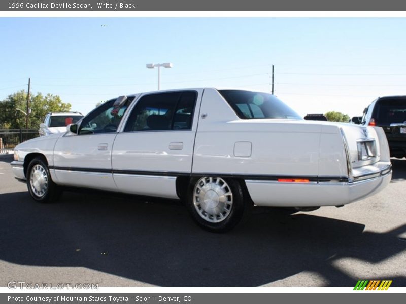 White / Black 1996 Cadillac DeVille Sedan