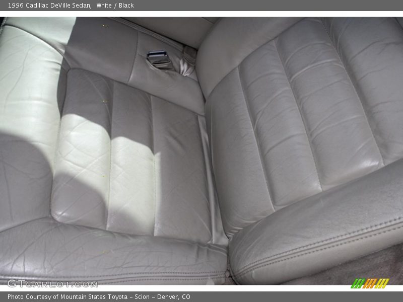 White / Black 1996 Cadillac DeVille Sedan