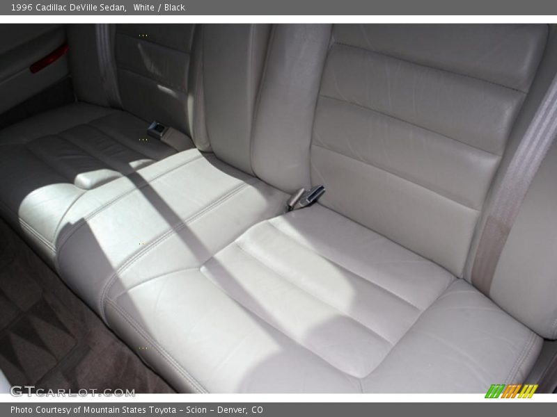 White / Black 1996 Cadillac DeVille Sedan