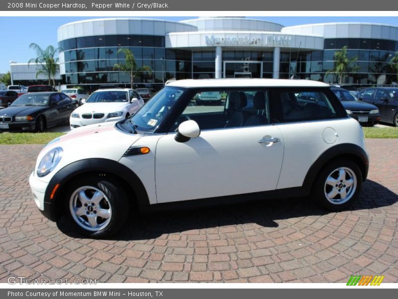 Pepper White / Grey/Black 2008 Mini Cooper Hardtop