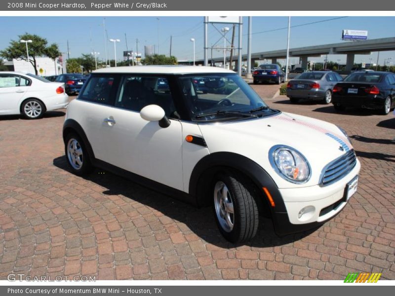 Pepper White / Grey/Black 2008 Mini Cooper Hardtop