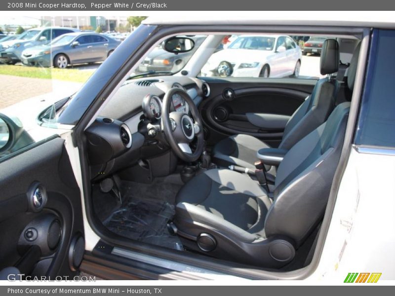 Pepper White / Grey/Black 2008 Mini Cooper Hardtop